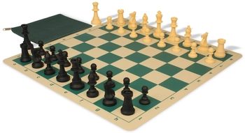 The Perfect Classroom Standard Club Silicone Chess Set Black & Camel Pieces - Green - $35.00from: The Chess Store, Inc.