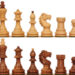 Bohemian Series Chess Set Golden Rosewood & Boxwood Pieces - 4" King
